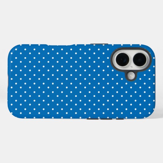 Seamless blue background polka dot pattern  Case-Mate iPhoneケース (裏面 (横))