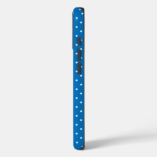Seamless blue background polka dot pattern  Case-Mate iPhoneケース (裏面 / 左)