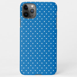 Seamless blue background polka dot pattern  iPhone 11Pro maxケース