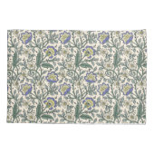 Seamless blue, yellow, and white floral pattern  枕カバー (裏面-左)
