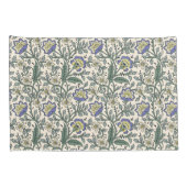 Seamless blue, yellow, and white floral pattern  枕カバー (裏面-右)