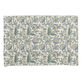 Seamless blue, yellow, and white floral pattern  枕カバー (正面右)