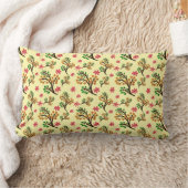 Seamless botanical pattern with cute fruit branch  ランバークッション (ブランケット)