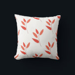 seamless botanical  simple pattern  with bright pl クッション<br><div class="desc">vector illustration in the form of seamless pattern on botanical theme with plants in a monochrome palette on white background. Can be used as prints for clothes and textiles. Different options to implement your ideas.</div>