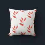 seamless botanical simple pattern with bright pl クッション<br><div class="desc">vector illustration in the form of seamless pattern on botanical theme with plants in a monochrome palette on white background. Can be used as prints for clothes and textiles. Different options to implement your ideas.</div>