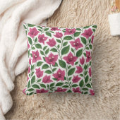 Seamless Bougainvillea Floral Pattern クッション (ブランケット)