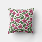 Seamless Bougainvillea Floral Pattern クッション (裏面)