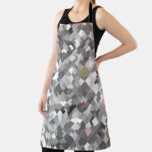 Seamless bright abstract mosaic grey background pa エプロン (インサイチュ)