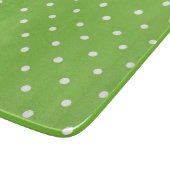 Seamless  bright lime polka dot pattern  カッティングボード (角)