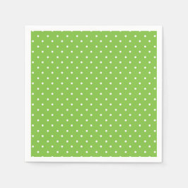 Seamless  bright lime polka dot pattern  スタンダードカクテルナプキン