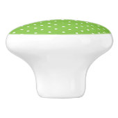 Seamless  bright lime polka dot pattern  セラミックノブ (側面)