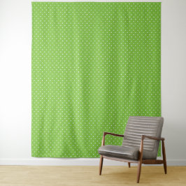 Seamless  bright lime polka dot pattern  タペストリー