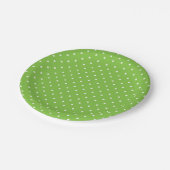 Seamless  bright lime polka dot pattern  ペーパープレート (アングル)