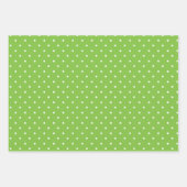 Seamless  bright lime polka dot pattern  ラッピングペーパーシート (正面)