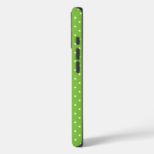 Seamless  bright lime polka dot pattern  Case-Mate iPhoneケース (裏面 / 左)
