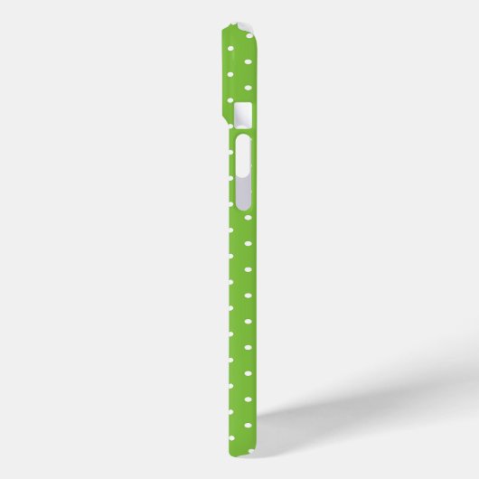 Seamless  bright lime polka dot pattern  Case-Mate iPhoneケース (裏面 / 左)