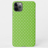 Seamless  bright lime polka dot pattern  iPhoneケース (裏面)