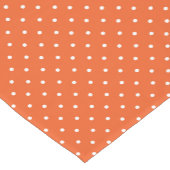 Seamless  bright orange background polka dot ショートテーブルランナー (コーナー)