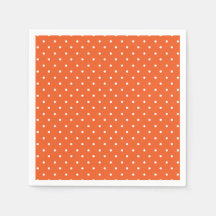 Seamless  bright orange background polka dot
