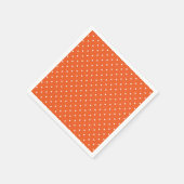 Seamless  bright orange background polka dot スタンダードカクテルナプキン (角)