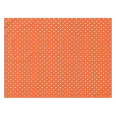 Seamless  bright orange background polka dot テーブルクロス (正面(横))