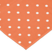 Seamless  bright orange background polka dot テーブルクロス (アングル)