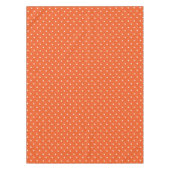 Seamless  bright orange background polka dot テーブルクロス (正面)