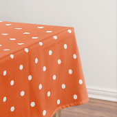 Seamless  bright orange background polka dot テーブルクロス (インサイチュ)