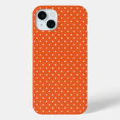 Seamless  bright orange background polka dot Case-Mate iPhoneケース (裏面)