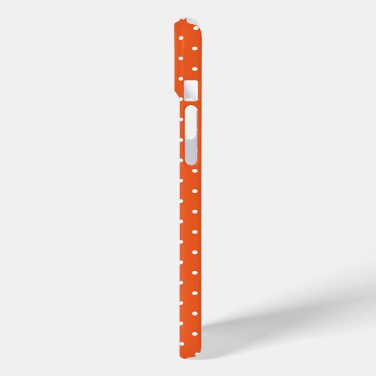 Seamless  bright orange background polka dot Case-Mate iPhoneケース (裏面 / 左)