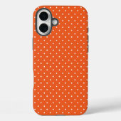 Seamless  bright orange background polka dot Case-Mate iPhoneケース (裏面)