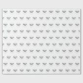 Seamless Business Logo White Wrapping Paper ラッピングペーパー (フラット)