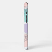 Seamless Butterfly Wallpaper in Pastel iPhoneケース (左側面)