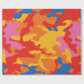 Seamless camouflage background pattern. Seamless c ラッピングペーパー (フラット)