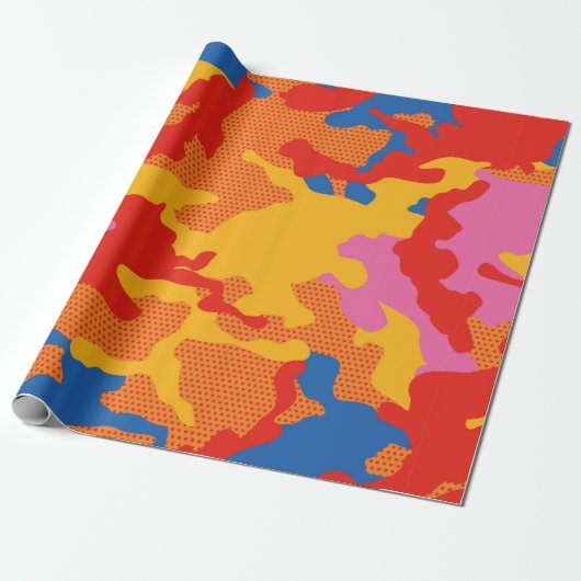 Seamless camouflage background pattern. Seamless c ラッピングペーパー (アンロールド)