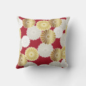 Seamless chrysanthemum pattern in the Japanese tra クッション (裏面)