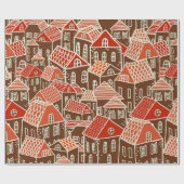 Seamless city pattern in ラッピングペーパー (フラット)