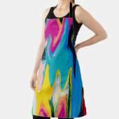 Seamless colorful abstract pattern, watercolor wal エプロン (インサイチュ)