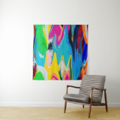 Seamless colorful abstract pattern, watercolor wal タペストリー (インサイチュ)
