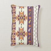 Seamless colorful aztec pattern アクセントクッション (裏面(縦))