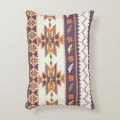 Seamless colorful aztec pattern アクセントクッション (正面(垂直))