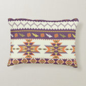 Seamless colorful aztec pattern アクセントクッション (裏面)