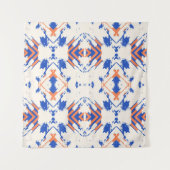  seamless colorful hipster pattern with geometric  タペストリー (正面(横))