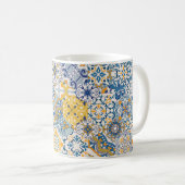 Seamless colorful patchwork tile with Islam, Arabi コーヒーマグカップ (正面右)