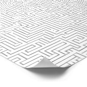 Seamless Cosmic Pattern: Labyrinthine Laser Grid ポスター (角)