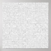 Seamless Cosmic Pattern: Labyrinthine Laser Grid ポスター (正面)