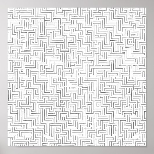 Seamless Cosmic Pattern: Labyrinthine Laser Grid ポスター (正面)