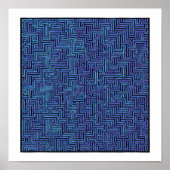 Seamless Cosmic Pattern: Labyrinthine Laser Grid 2 ポスター (正面)