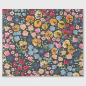 Seamless decorative elegant pattern with cute flow ラッピングペーパー (フラット)