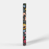 Seamless decorative elegant pattern with cute flow iPhoneケース (右側面)